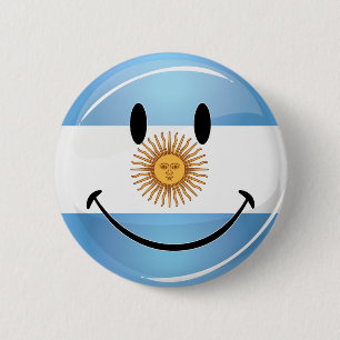 Le argentinsk flagga knapp