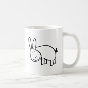 le åsnasvart kaffemugg