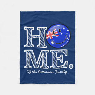Le australiensisk flaggainflyttningsfest fleecefilt
