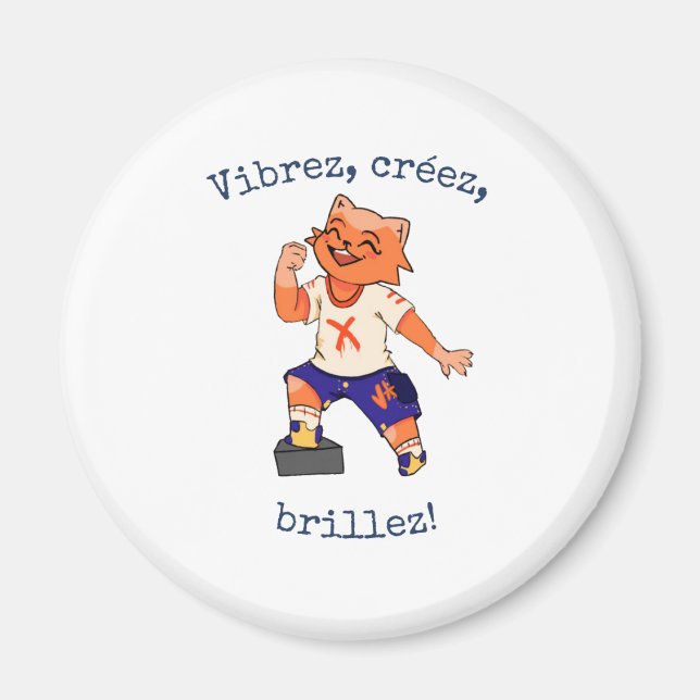  Le Badge de la Créativité Éclatante Magnet (Framsidan)