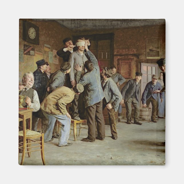 Le Bain de Pieds Inattendu, 1895 Magnet (Framsidan)