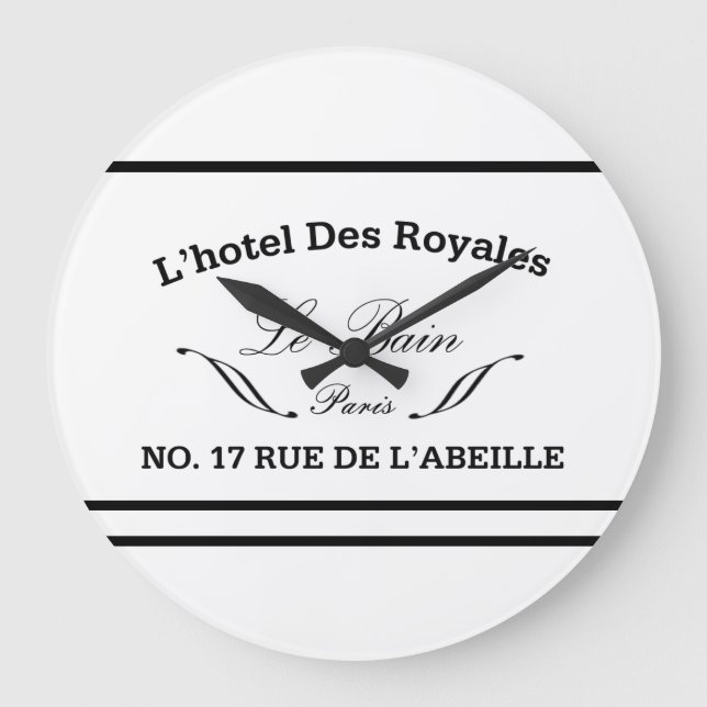 Le Bain Round Bathroom Wall Clock Stor Klocka (Framsida)