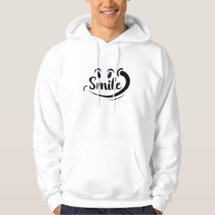 Le bara leende Fortsätt le Smile More Fortsätt le Hoodie