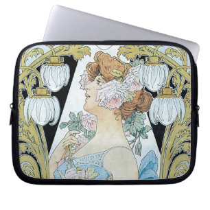 Le Bec Liais av Alphonse Mucha Laptop Sleeve