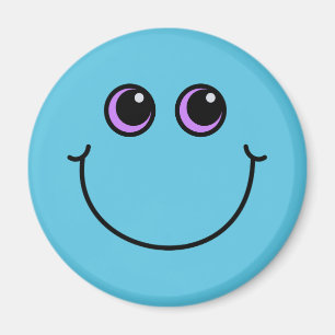 Le blåttEmoji ansikte Magnet