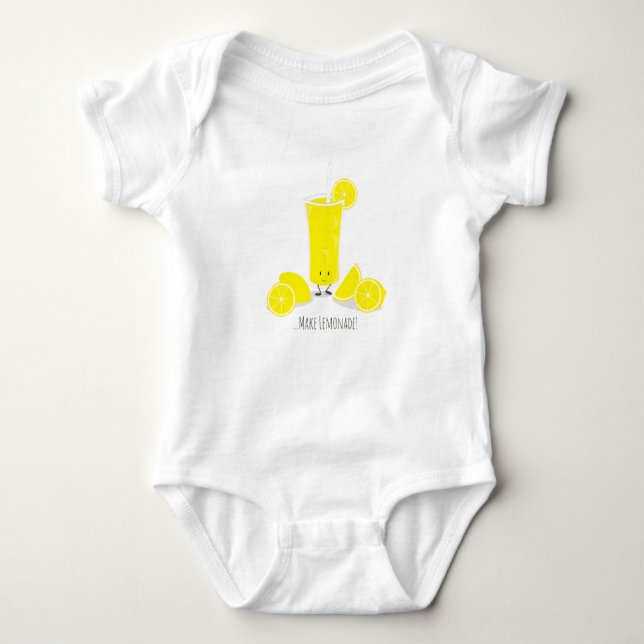 Le bodysuiten för baby för Lemonadeexponeringsglas Tee (Framsida)