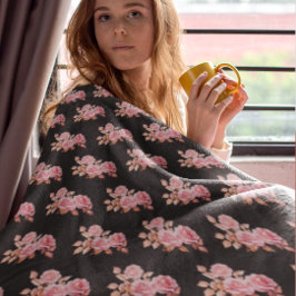 Le Boudoir Noire Pink Peach Black  Fleecefilt