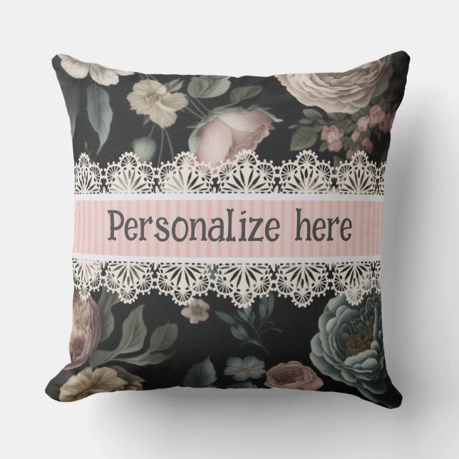 Le Boudoir Vintage Snöre och Fabric Kudde (Framsida)