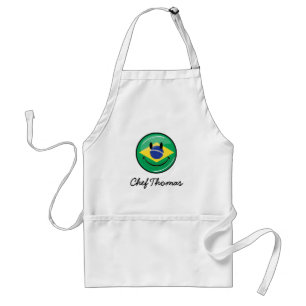 Le brasiliansk flagga förkläde