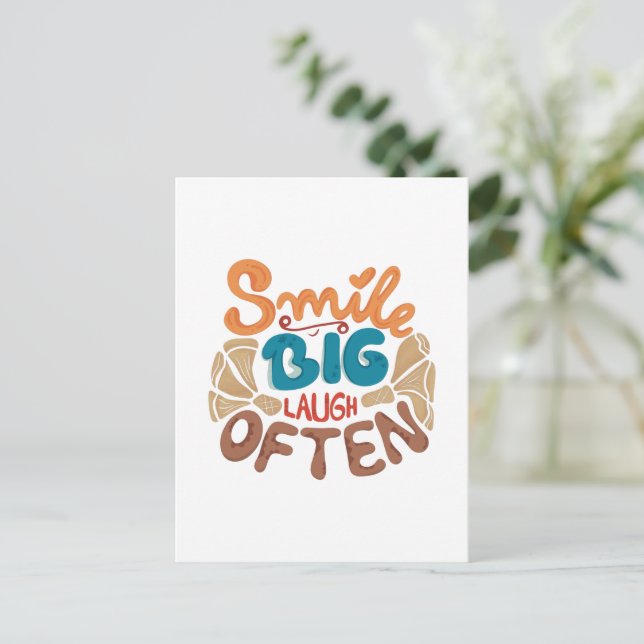 Le breda leende ofta Postkort Vykort (Stående Fram)