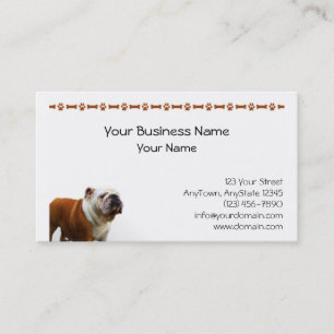Le bulldoggen visitkort