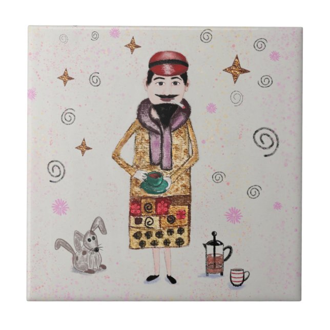 Le Cafe Ceramic Tile Kakelplatta (Framsidan)