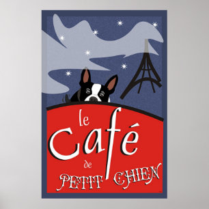 Le Cafe de Petit Chien, Paris (enhet) Poster