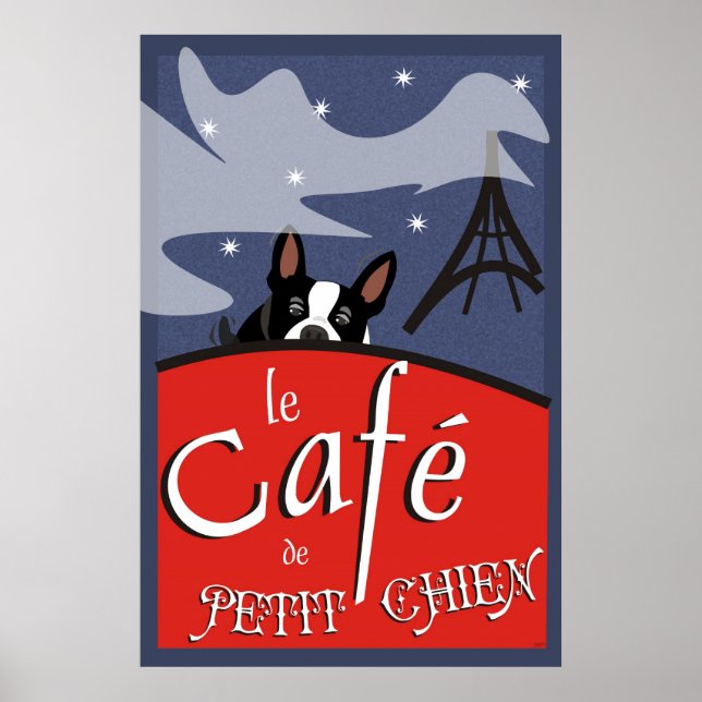 Le Cafe de Petit Chien, Paris (enhet) Poster (Framsidan)