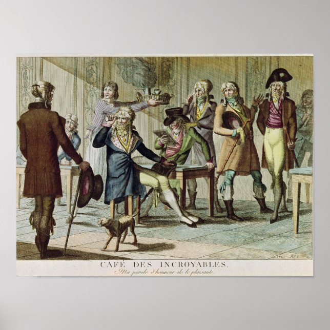 Le Cafe des Incroyables, 1797 Poster (Framsidan)