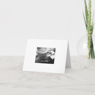 Le Cafe notecard Kort