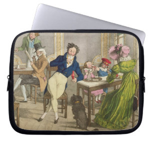 Le Cafe, pub. vid Rodwell och Martin 1820 (färg Laptop Sleeve