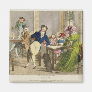 Le Cafe, pub. vid Rodwell och Martin 1820 (färg Magnet