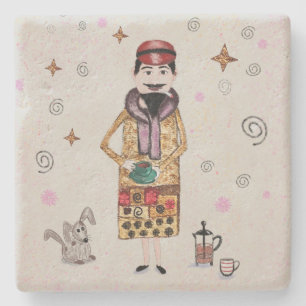 Le Cafe Stenunderlägg