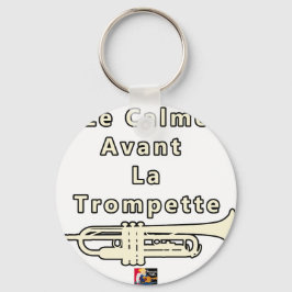 Le Calme avant la Trompette - Jeux de Mots Nyckelring