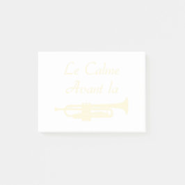 LE CALME AVANT LA TROMPETTE - Jeux de mots Post-it Block