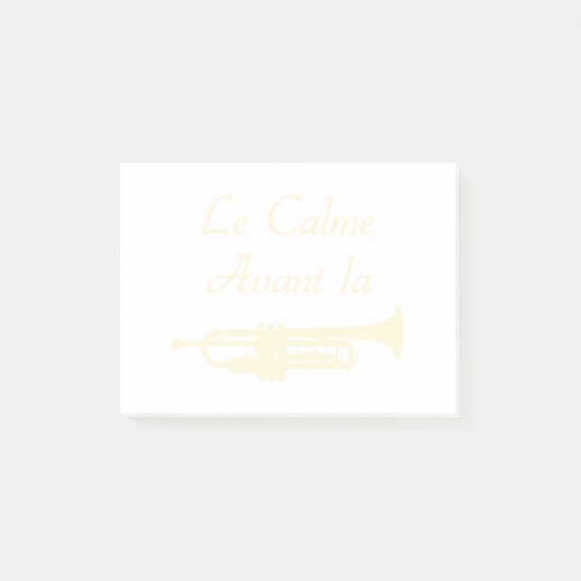 LE CALME AVANT LA TROMPETTE - Jeux de mots Post-it Block (Framsida)
