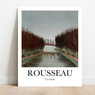 Le canal av Henri Rousseau Poster