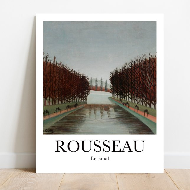Le canal av Henri Rousseau Poster (Embrace nature's allure with Le Canal by Henri Rousseau. Bring home serenity today.)