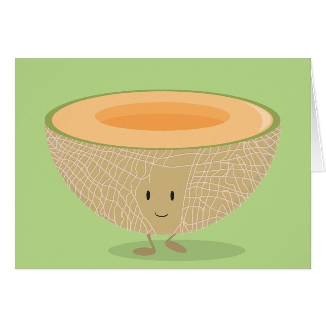 Le cantaloupen hälsningskort (Framsidan Horizontal)