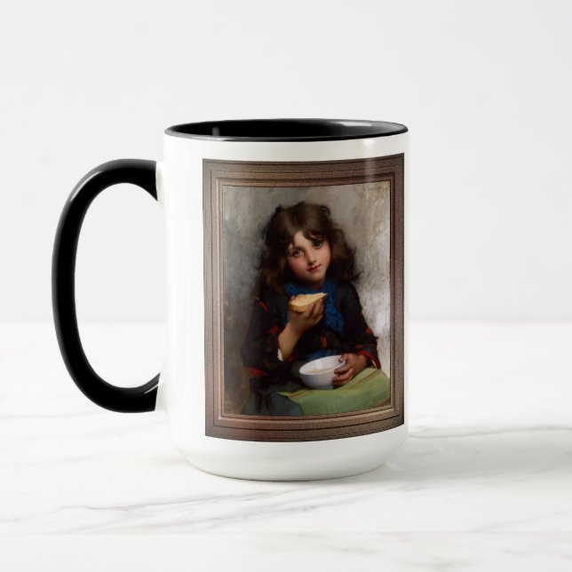 Le Casse-Croûte av Léon-Jean-Basile Perrault Mugg (Vänster)