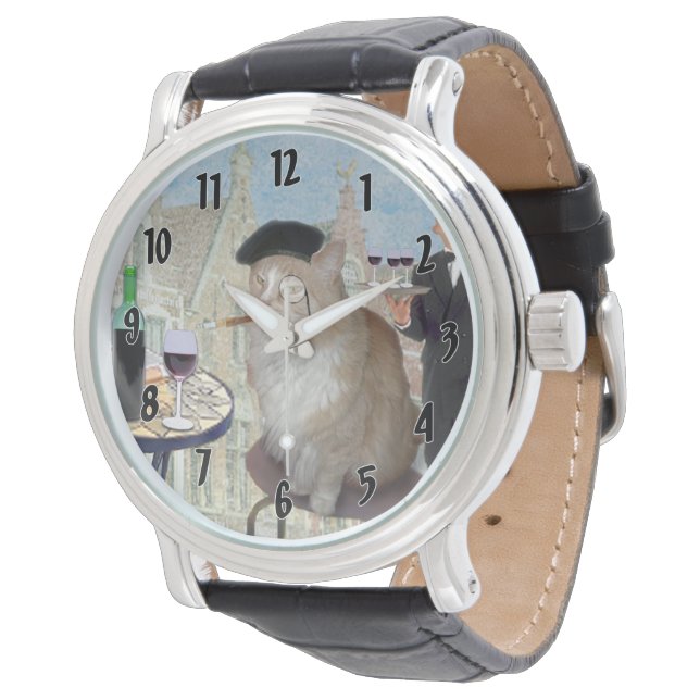 Le Cat du Cafe Armbandsur (Vinklad)