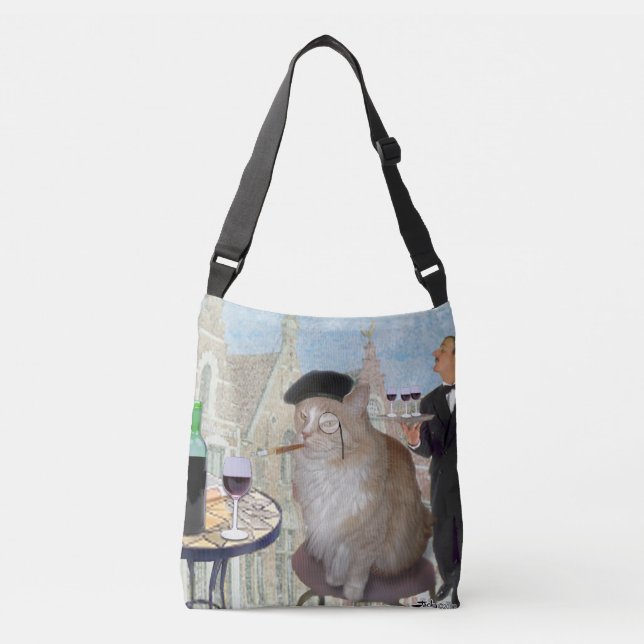 Le Cat du Cafe Axelväska (Framsida)
