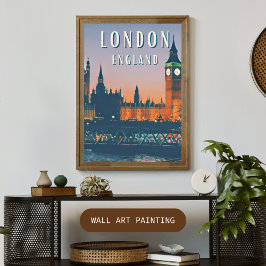 Le charme britannique de Londres Poster