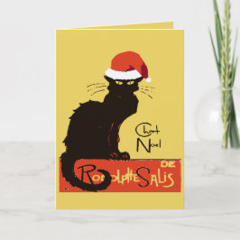 Le Chat Noel Jul Parodi Utsliten Utklipp Helgkort