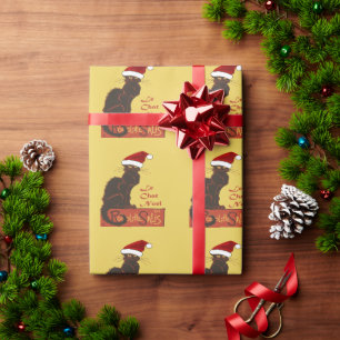 Le Chat Noel jul-skämt vektorgrafik Presentpapper