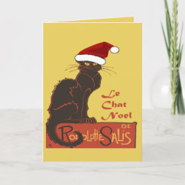 Le Chat Noel julspoof vektor konst Helgkort