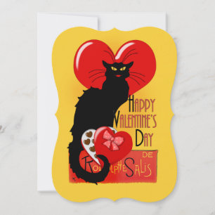 Le Chat Noir Heart Candy Alla hjärtans dag Inbjudningar