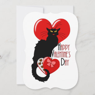 Le Chat Noir Hjärtgodis Alla hjärtans dag Inbjudningar
