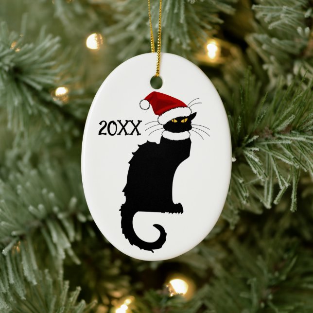 Le Chat Noir Julhatt Jul Julgransprydnad Keramik (Träd)