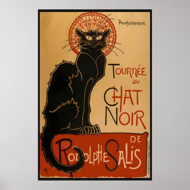 Le Chat Noir Poster – Théophile Steinlen Art (Framsidan)