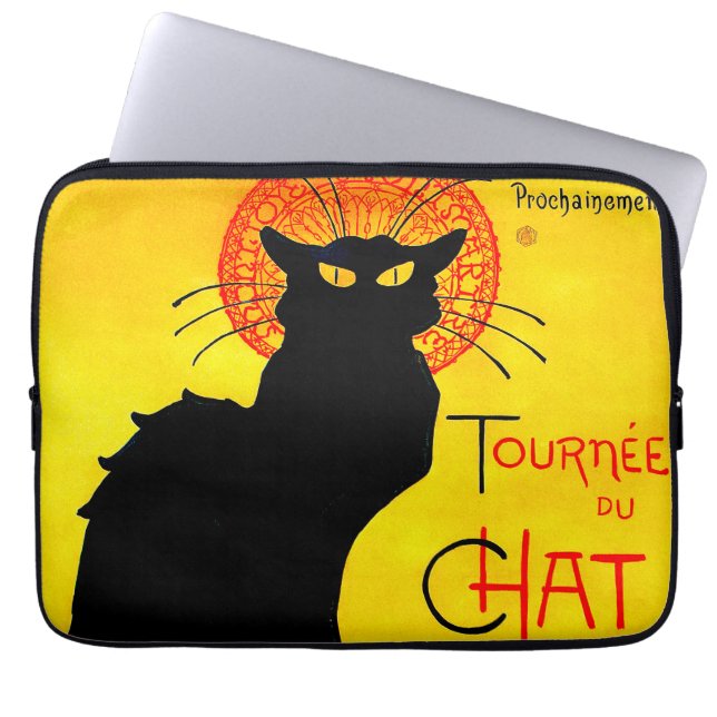 Le Chat Noir Vintage Laptop Fodral (Framsidan)