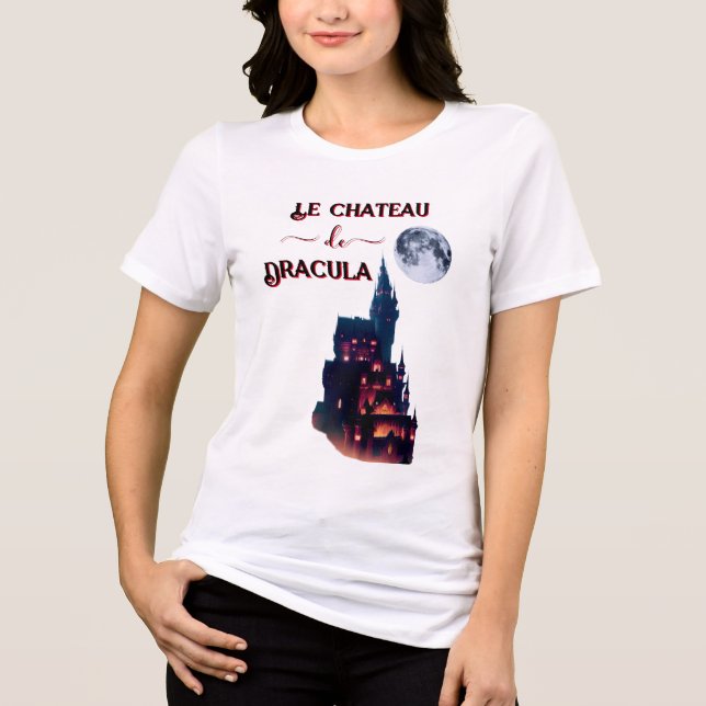 Le Chateau de Dracula Full Moon T Shirt (Framsida)