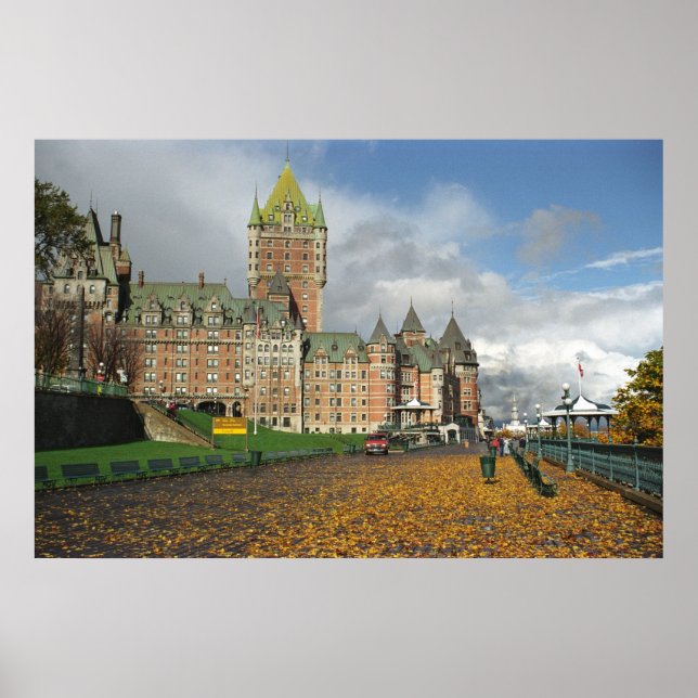 Le Chateau Frontenac, Quebec, Kanada Poster (Framsidan)