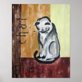 Le Chatta 11x 14 Skriv ut Poster