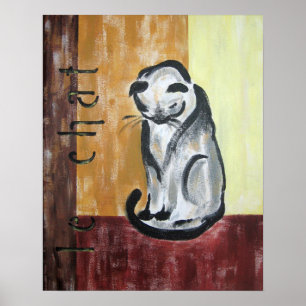 "Le Chatta" 16 x 20 Skriv ut Poster