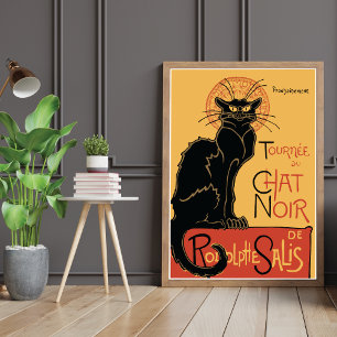Le Chatta Noir av Steinlen Poster