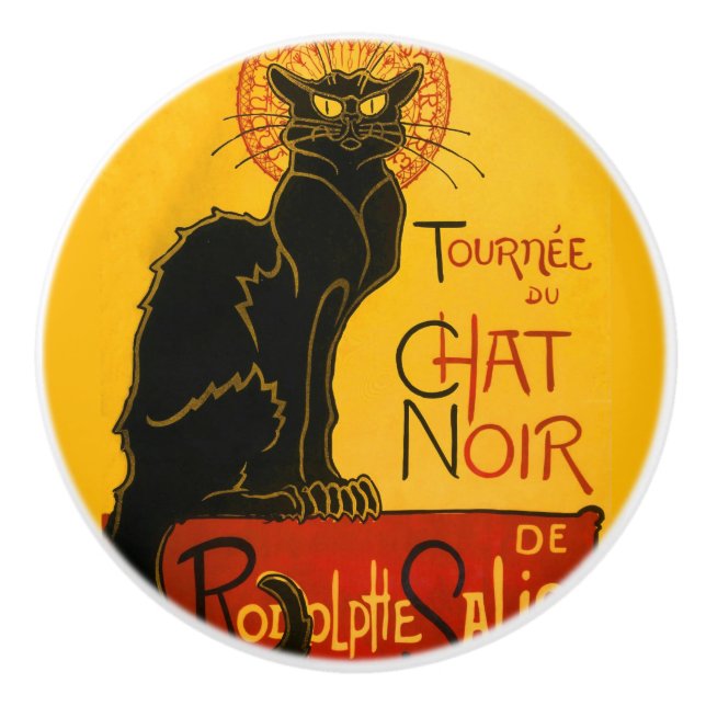 Le Chatta Noir Black Cat Knopp (Framsidan)