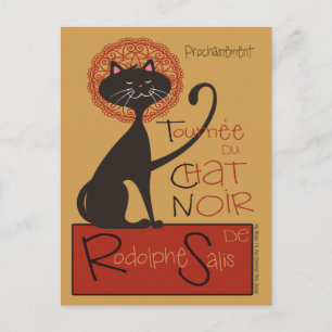 Le Chatta Noir Black Cat Vykort