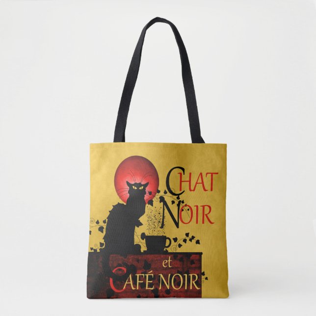 Le Chatta Noir et Café Noir Coffee Tygkasse (Framsida)