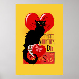 Le Chatta Noir - Glad Alla hjärtans dag Poster